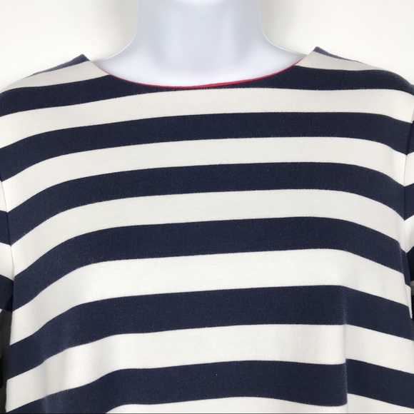 Tommy Hilfiger Nautical Navy & White Striped Top - Picture 2 of 8